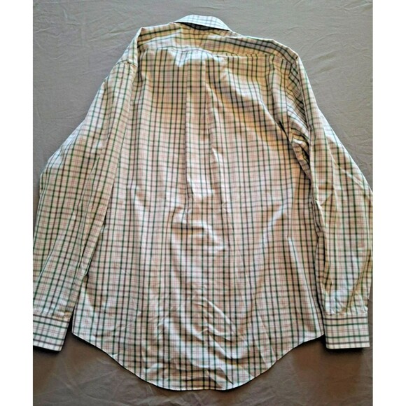 Lands' End No Iron Pinpoint Oxford Button Down Long Sleeve Shirt Medium 15-15.5 - Picture 8 of 8